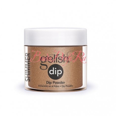 Gelish DIP powder "Bronzed & Beautiful", 23g - акриловая пудра "Бронзовый"