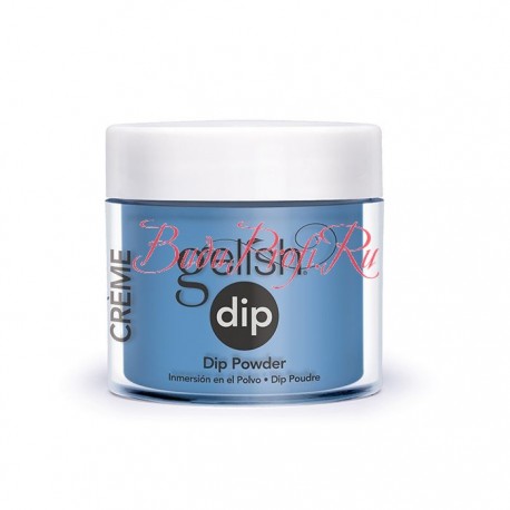 Gelish DIP powder "Ooba Ooba Blue", 23g - акриловая пудра "Ярко-голубой"