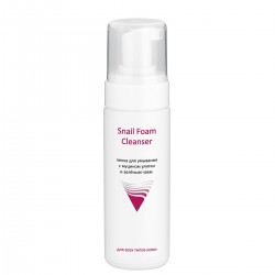 Пенка для умывания с муцином улитки и зелёным чаем Snail Foam Cleanser, 160 мл, ARAVIA Professional