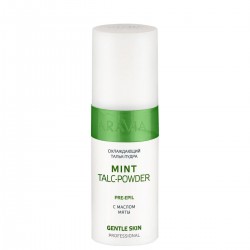 Охлаждающий тальк-пудра с маслом мяты Mint Talc-Powder, 150 мл, ARAVIA Professional