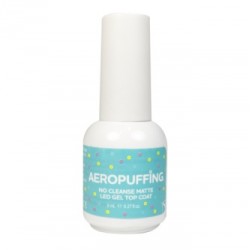 Aeropuffing, No-Cleanse Matte LED Top Coat – матовый топ без липкого слоя, 8 мл.