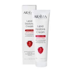 Липо-крем для рук и ногтей восстанавливающий Lipid Restore Cream с маслом ши и Д-пантенолом, 100 мл, ARAVIA Professional