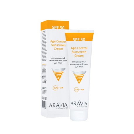 CОЛНЦЕЗАЩИТНЫЙ АНТИВОЗРАСТНОЙ КРЕМ ДЛЯ ЛИЦА AGE CONTROL SUNSCREEN CREAM SPF 50, 100 МЛ