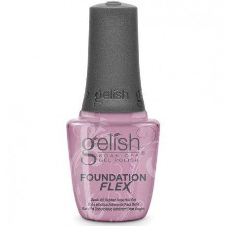 GELISH, нежно-розовая каучуковая база Foundation Flex Light Pink Rubber Base Gel, 15 мл.
