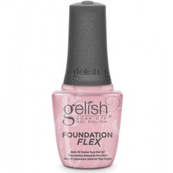 GELISH, полупрозрачно-натуральная каучуковая база Foundation Flex Light Nude Rubber Base Gel, 15 мл.