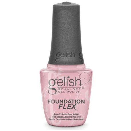 GELISH, полупрозрачно-натуральная каучуковая база Foundation Flex Light Nude Rubber Base Gel, 15 мл.