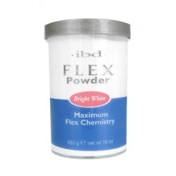 ibd, ярко-белая акриловая пудра Bright White Flex Powder, 453 гр.