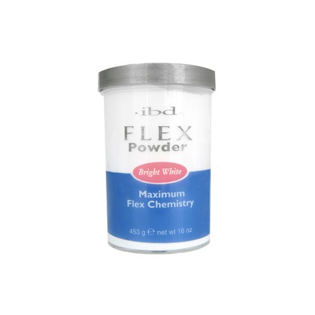 ibd, ярко-белая акриловая пудра Bright White Flex Powder, 453 гр.