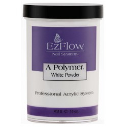 EzFlow, белая акриловая пудра A-Polymer® White Acrylic Powder, 453 гр.