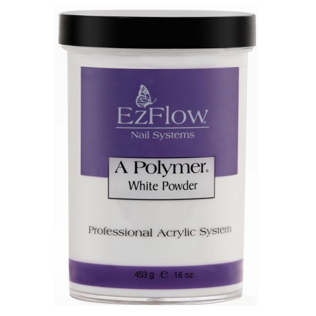 EzFlow, белая акриловая пудра A-Polymer® White Acrylic Powder, 453 гр.