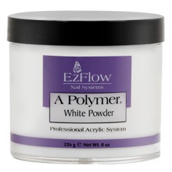 EzFlow, белая акриловая пудра A-Polymer® White Acrylic Powder, 226 гр