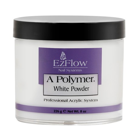 EzFlow, белая акриловая пудра A-Polymer® White Acrylic Powder, 226 гр