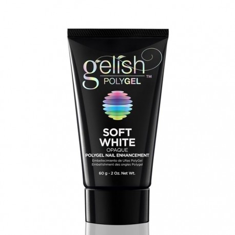 GELISH, натуральный белый полигель PolyGel Soft White, 60 гр.