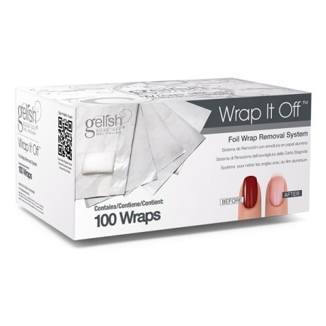 GELISH, фольга для удаления искусственного покрытия Wrap It Off, 100 шт./уп.