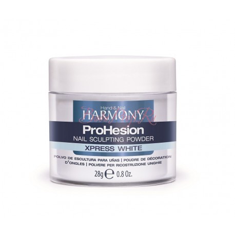 HARMONY ProHesion Xpress White Powder, 28 g - быстроотвердеваемая ярко-белая акриловая пудра, 28 г