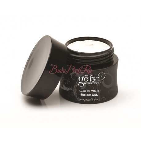 GELISH Hard Gel - White Builder Gel, 15 ml - белый конструирующий гель, 15 мл