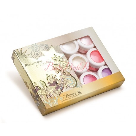 HARMONY Acrylic Colored Powder "Riches" - коллекция цветных акрилов "Сокровища" (12 шт/уп)