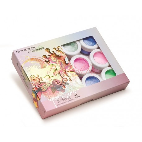 HARMONY Acrylic Colored Powder "Prisms" - коллекция цветных акрилов "Призма" (12 шт/уп)