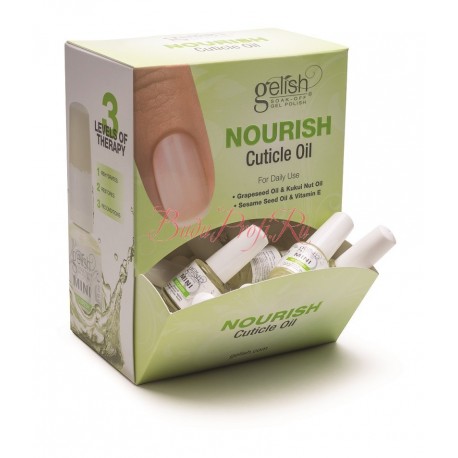 GELISH MINI Nourish Display 24pc - дисплей с маслом для ногтей и кутикулы (24 шт по 9 мл)